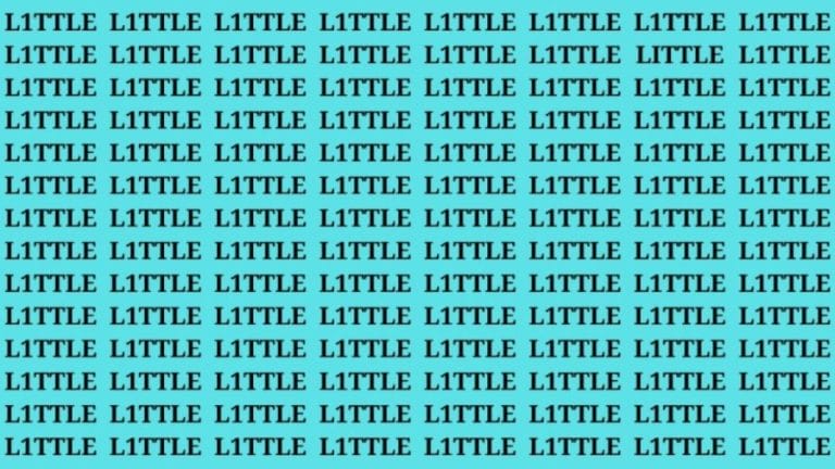 Brain Teaser: If you have Hawk Eyes find the word little in 20 Secs