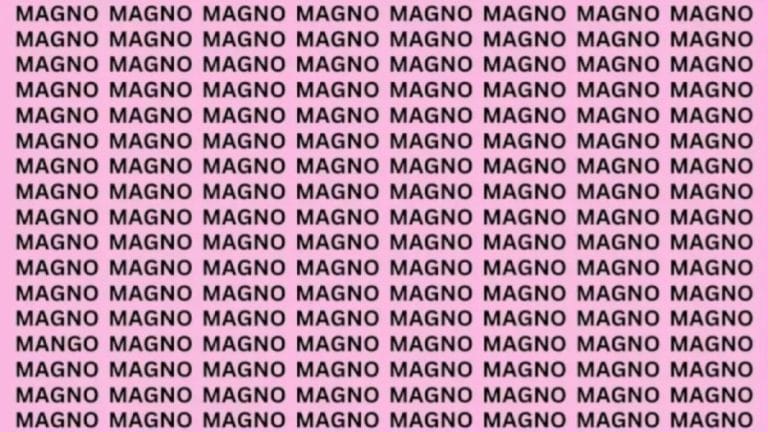 Brain Test: If You Have Eagle Eyes Find The Word Mango In 15 Secs?