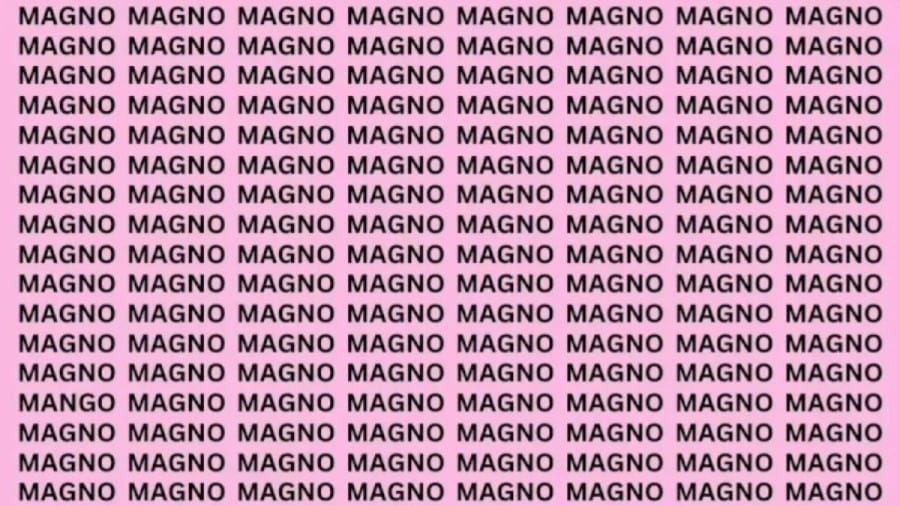 Brain Test: If You Have Eagle Eyes Find The Word Mango In 15 Secs?