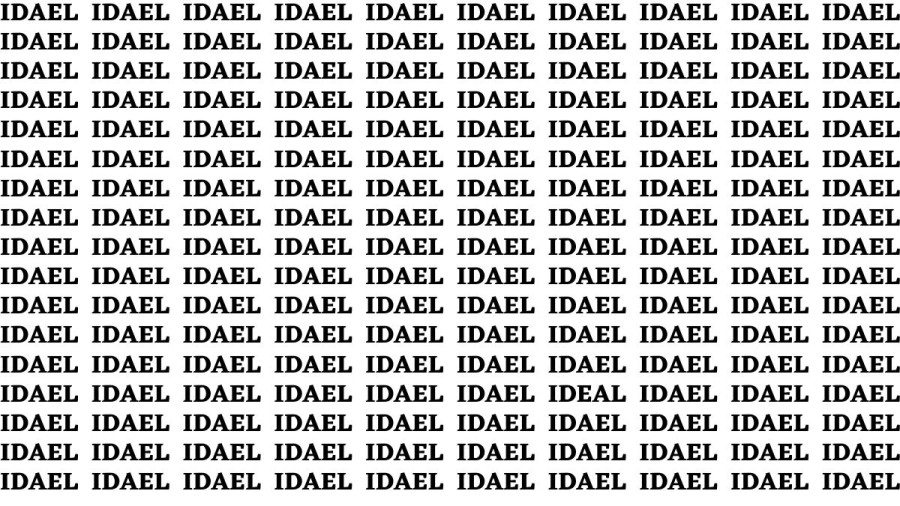 Brain Teaser: If You Have Hawk Eyes Find The Word Ideal In 18 Secs