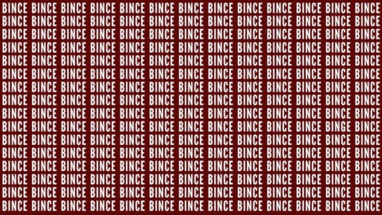 Brain Teaser: If You Have Eagle Eyes Find The Word Binge In 20 Secs