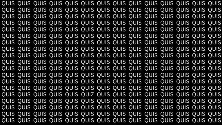 Brain Teaser: If You Have Hawk Eyes Find The Word Quiz In 15 Secs