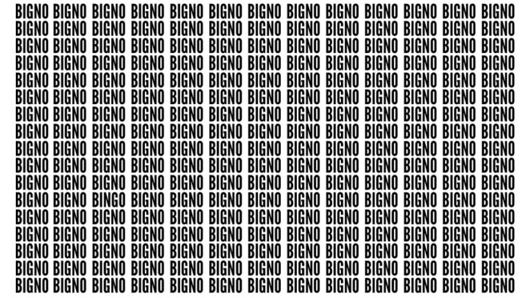 Brain Teaser: If You Have Eagle Eyes Find The Word Bingo In 15 Secs