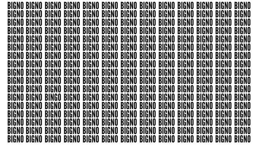 Brain Teaser: If You Have Eagle Eyes Find The Word Bingo In 15 Secs