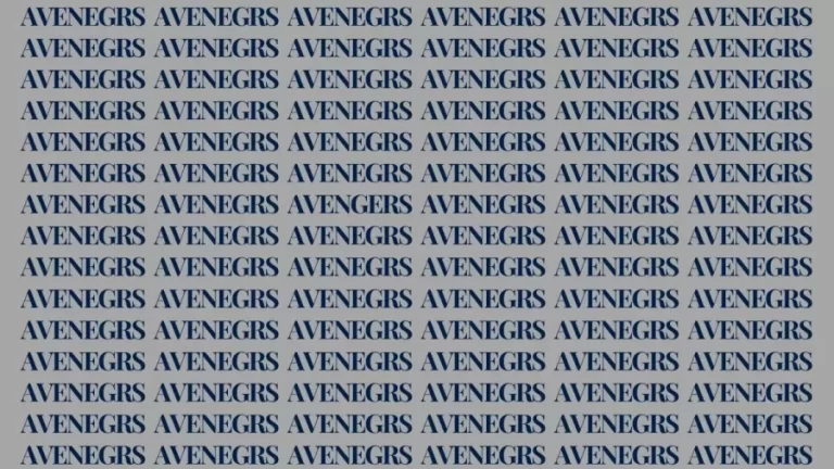 Brain Teaser: If You Have Hawk Eyes Find The Word Avengers In 15 Secs