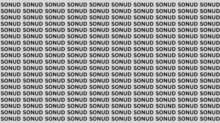 Brain Teaser: If You Have Eagle Eyes Find The Word Sound In 20 Secs