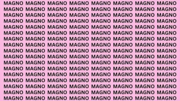 Optical Illusion: If You Have Eagle Eyes Find The Word Mango In 20 Secs