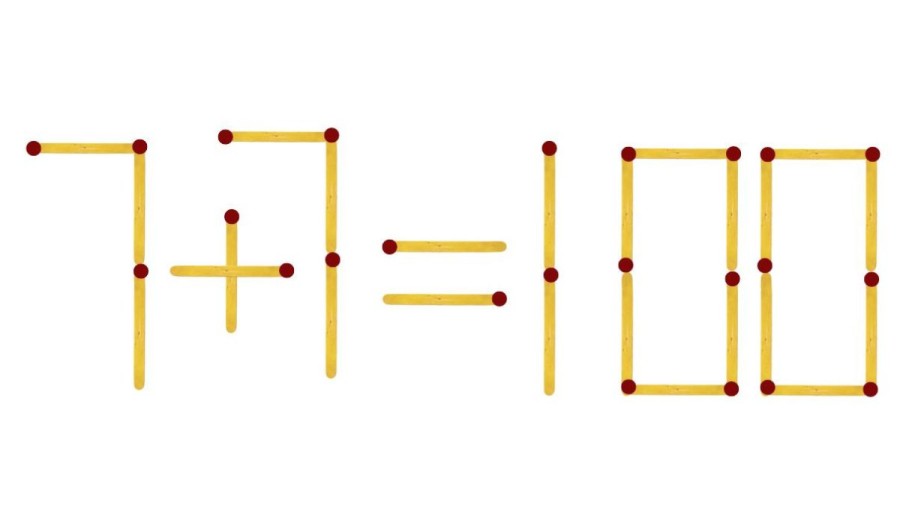 Brain Teaser: 7+7=100 Can You Move 4 Matchsticks To Fix This Equation? | Matchstick Puzzles