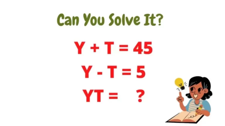 Brain Teaser – Can You Solve This Math Puzzle For Genius Minds?