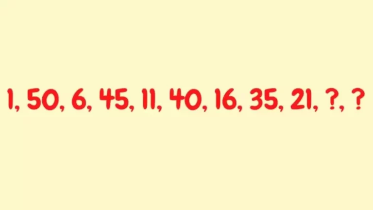 Brain Teaser – Complete The Series In This Math Series Puzzle?