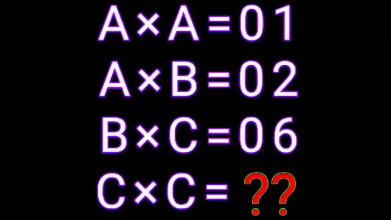 Brain Teaser: Find The Values Of A, B And C And Solve This Puzzle?