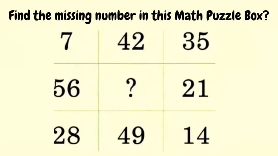 Brain Teaser: Find The Missing Number In This Math Puzzle