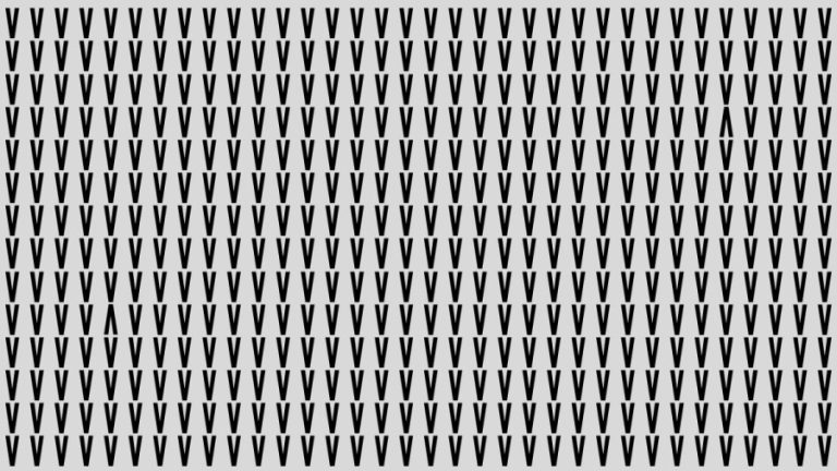 Brain Teaser: How Many Inverted V Can You Find Here?