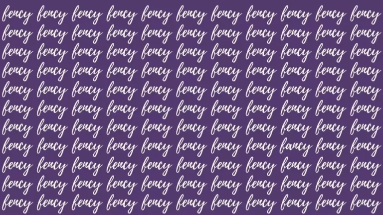 Brain Teaser: If You Have A Powerful Eyesight Find The Word Fancy In 19 Secs