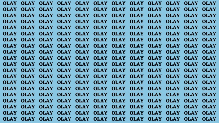 Brain Teaser: If You Have Eagle Eyes Find CLAY within 15 Secs?