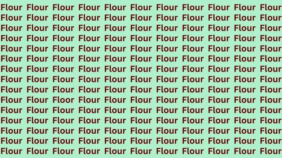 Brain Teaser – If You Have Eagle Eyes Find Floor Among Flour In 13 Secs