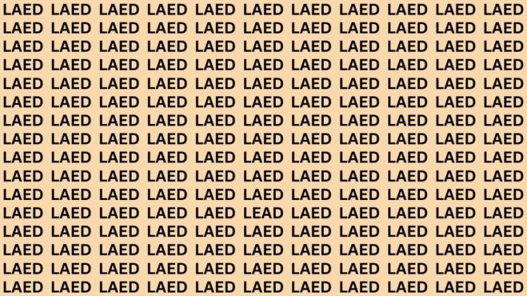 Brain Teaser: If You Have Eagle Eyes Find Lead In 15 Secs