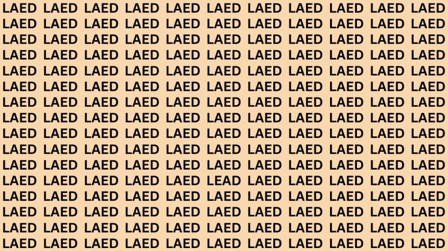 Brain Teaser: If You Have Eagle Eyes Find Lead In 15 Secs