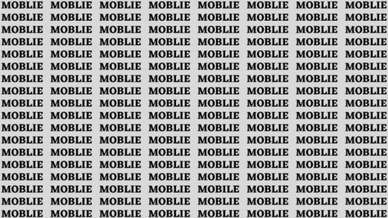 Brain Teaser: If You Have Eagle Eyes Find Mobile among Moblie in 20 Secs