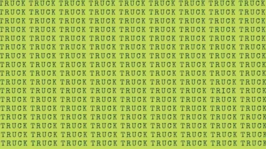 Brain Teaser: If You Have Hawk Eyes Find Trick Among Truck In 15 Secs