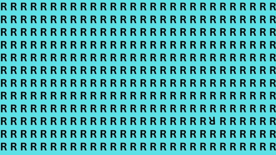 Brain Teaser: If you have Sharp Eyes find the R in 15 Seconds?