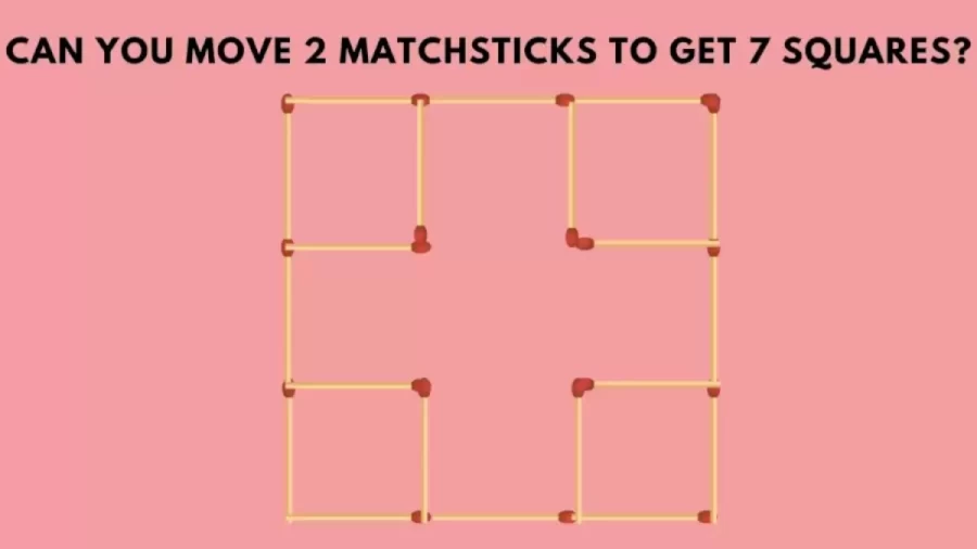 Brain Teaser Matchstick Puzzle – Can You Solve This Matchstick Frame Puzzle In 20 Secs?