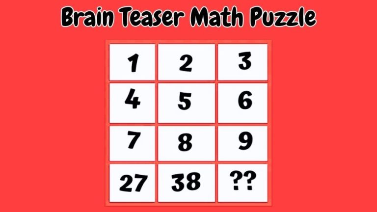 Brain Teaser Math Puzzle: Can You Find The Missing Number?