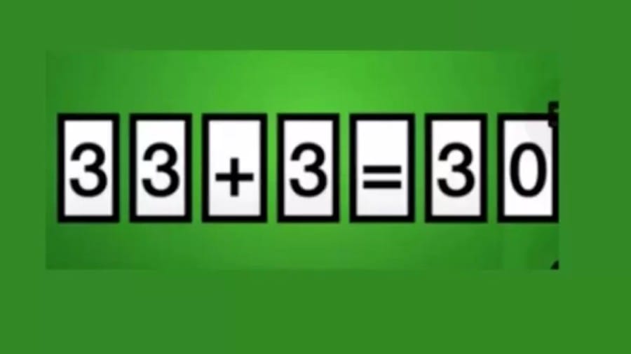 Brain Teaser: Move 1 Card To Fix The Equation – IQ Test