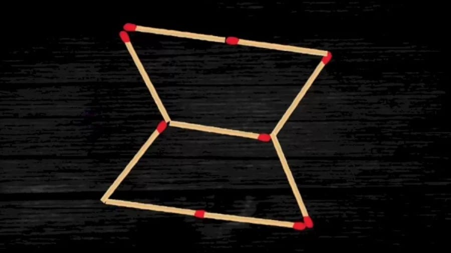 Brain Teaser: Move 2 Matchsticks To Make 3 Triangle | Tricky Matchsticks Puzzle