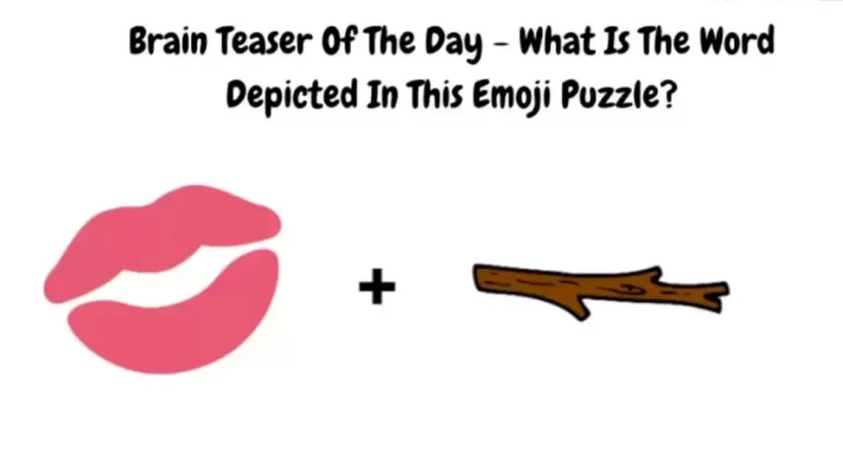 Brain Teaser Of The Day – What Is The Word Depicted In This Emoji Puzzle?