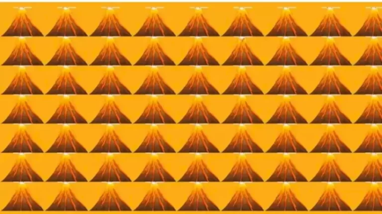 Brain Teaser Picture Puzzle – Can You Spot The Hidden Dragon Amongst These Volcano Mountains?