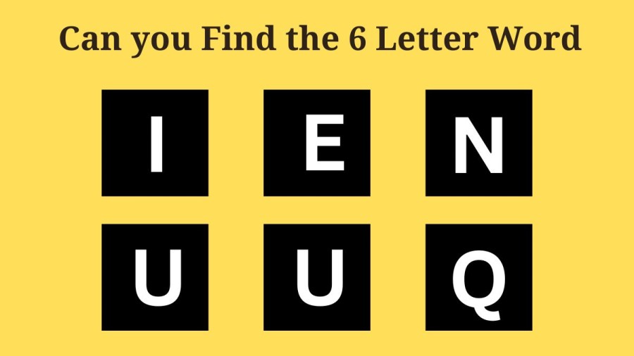 Brain Teaser Scrambled Word Puzzle: Can You Guess the 6 Letter Word in 10 Secs?