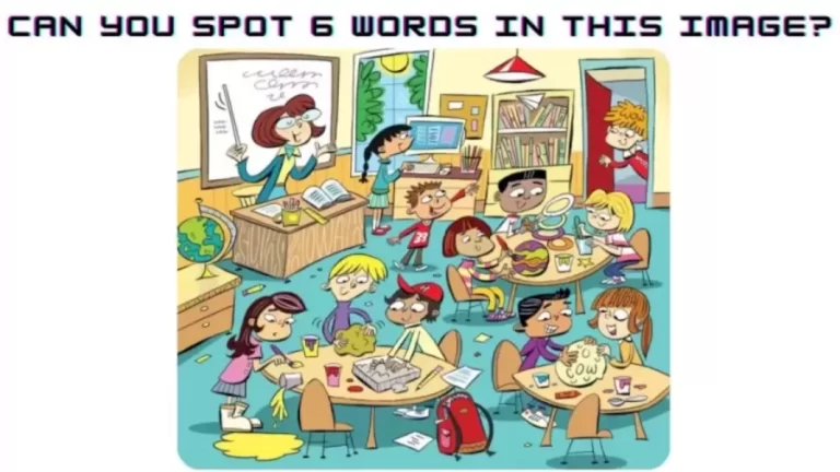 Brain Teaser Tricky Puzzle – Can You Spot 6 Words In This Image? Picture Puzzle