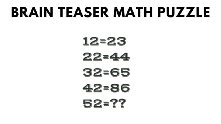 Brain Teaser: What Is The Answer To This Genius Math Puzzle?