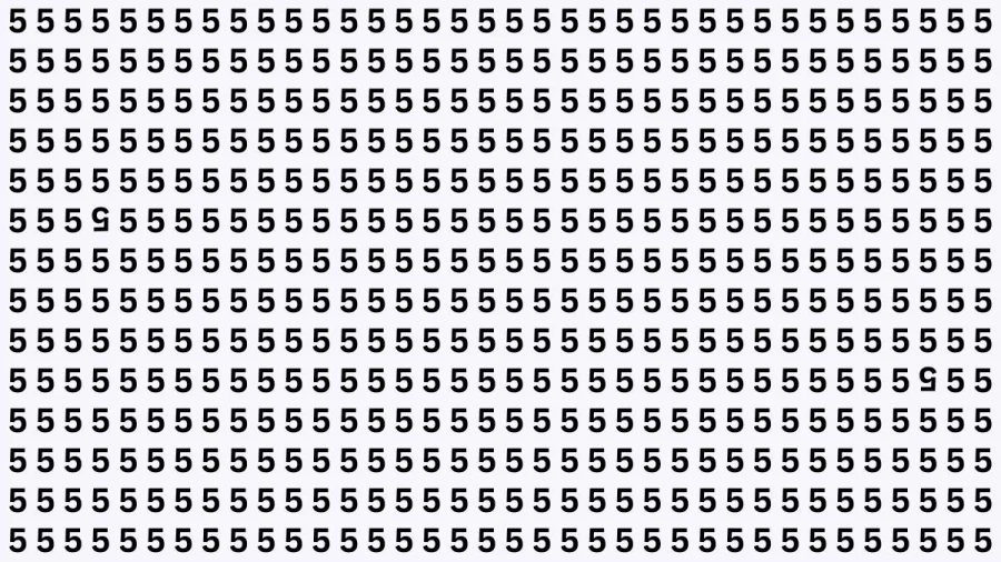 Brain Test: How Many Inverted 5 Can You Find Here?