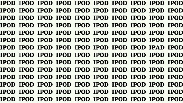 Brain Test: If You Have Hawk Eyes Find iPad Among iPod in 20 Secs