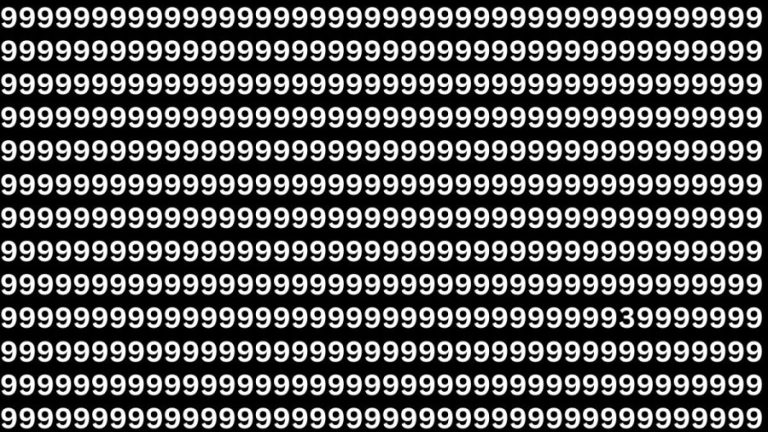 Brain Test: If you have Eagle Eyes Find 3 among the 9 within 20 Seconds?