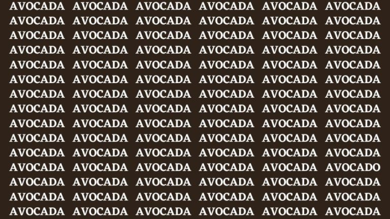 Brain Test: If you have Hawk Eyes Find Avocado among Avocada in 20 Secs?