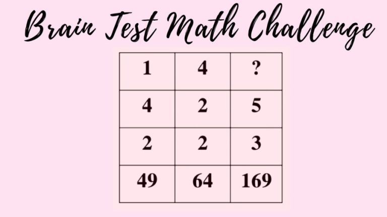 Brain Test Math Challenge: Only a Genius can solve this Maths Puzzle within 30 Secs?