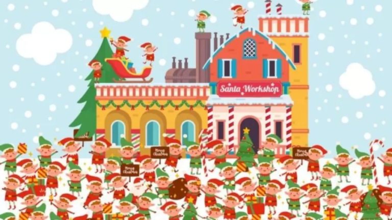 Can You Find The Hidden Santa In This Image Within 15 Seconds? Explanation And Solution To The Hidden Santa Optical Illusion