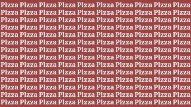 Optical Illusion: If You Have Eagle Eyes Find Word Pizza In 20 Secs