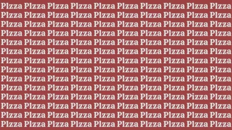 Optical Illusion: If You Have Eagle Eyes Locate Word Pizza In 22 Secs