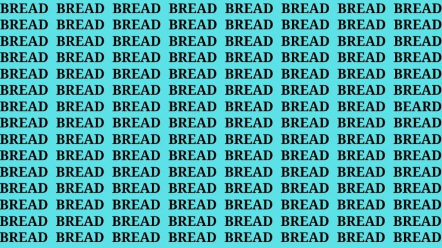 Optical Illusion: If you Have Hawk Eyes find the Beard among Bread in 20 Secs