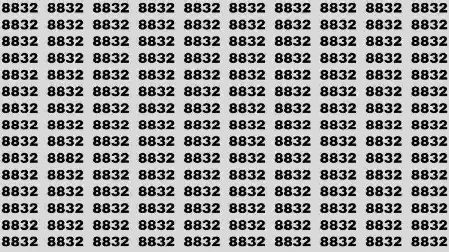 Optical Illusion: If you have Eagle Eyes Find the Number 1008 among 1003 in 12 Secs