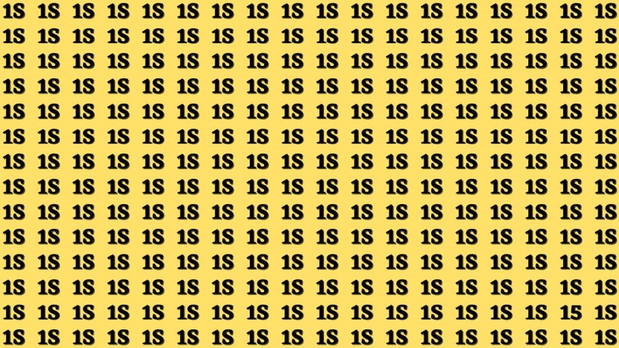 Optical Illusion: If you have Keen Eyes Find the Number 15 among 1S in 12 Seconds?