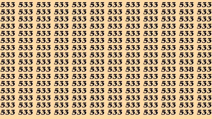 Optical Illusion: If you have Sharp Eyes Find the Number 18 among 13 in 10 Secs