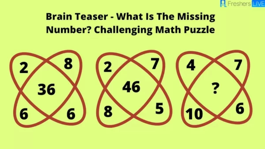 Brain Teaser Challenging Math Puzzle – What Is The Missing Number?