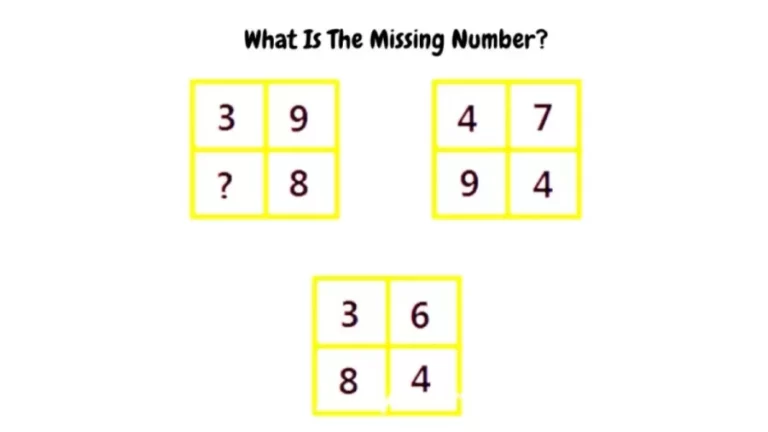 Brain Teaser Math Challenge – What Is The Missing Number?