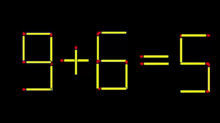 Brain Teaser: Move 1 Stick to Fix The Equation 9+6=5 || Matchstick Puzzles