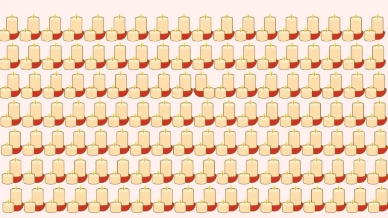 Brain Teaser To Prove How Good Your Eyes Are: Can You Circle The Odd Candle In This Image?